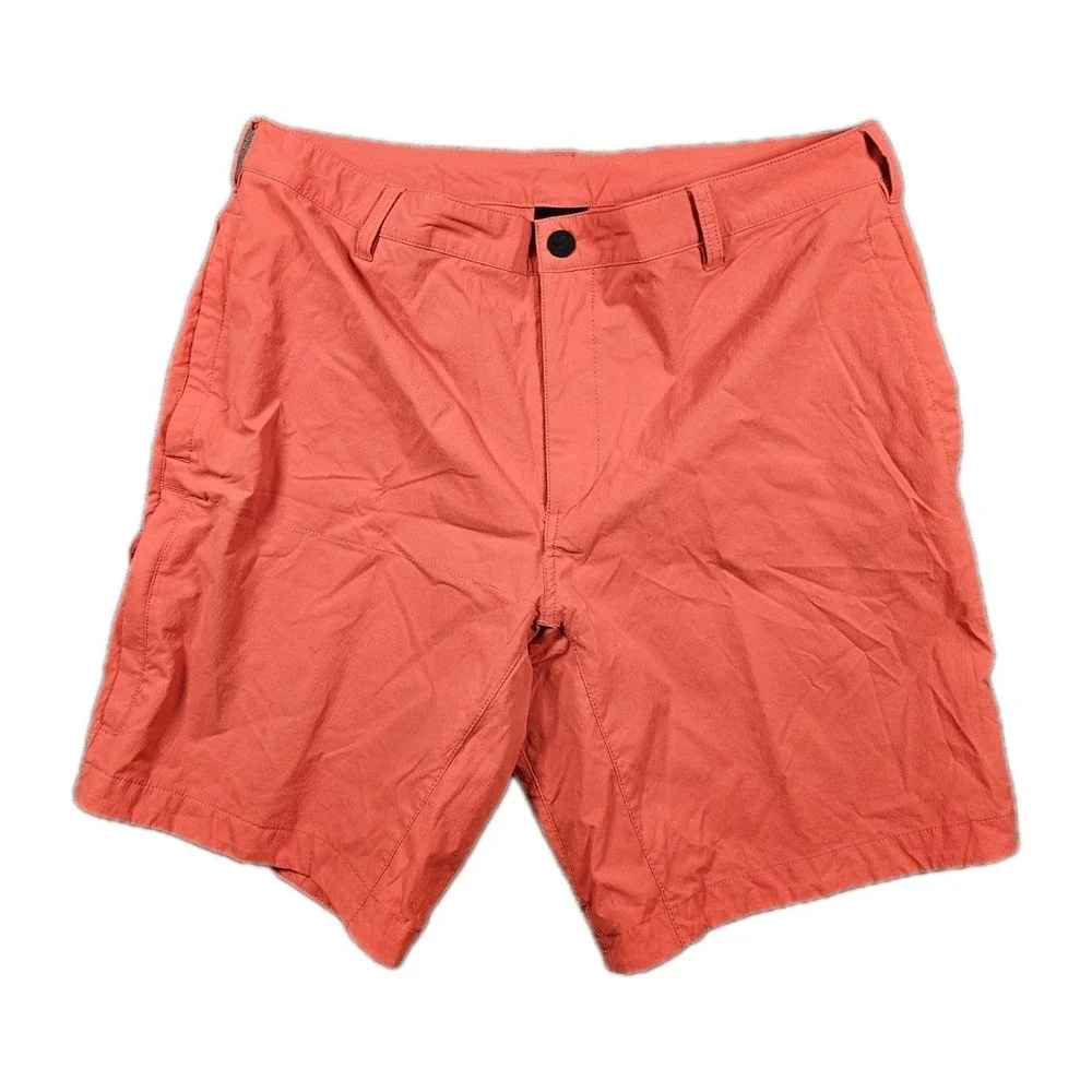 The North Face Mens Hiking Shorts 36 Red Stretch Trail Outdoor NF0A5544